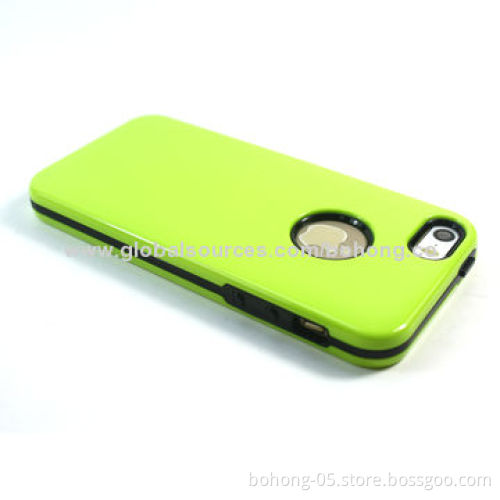 TPU + PC 3-in-1 Cases for iPhone 5s, Different Colors Available, 500 Pieces MOQ Each Color